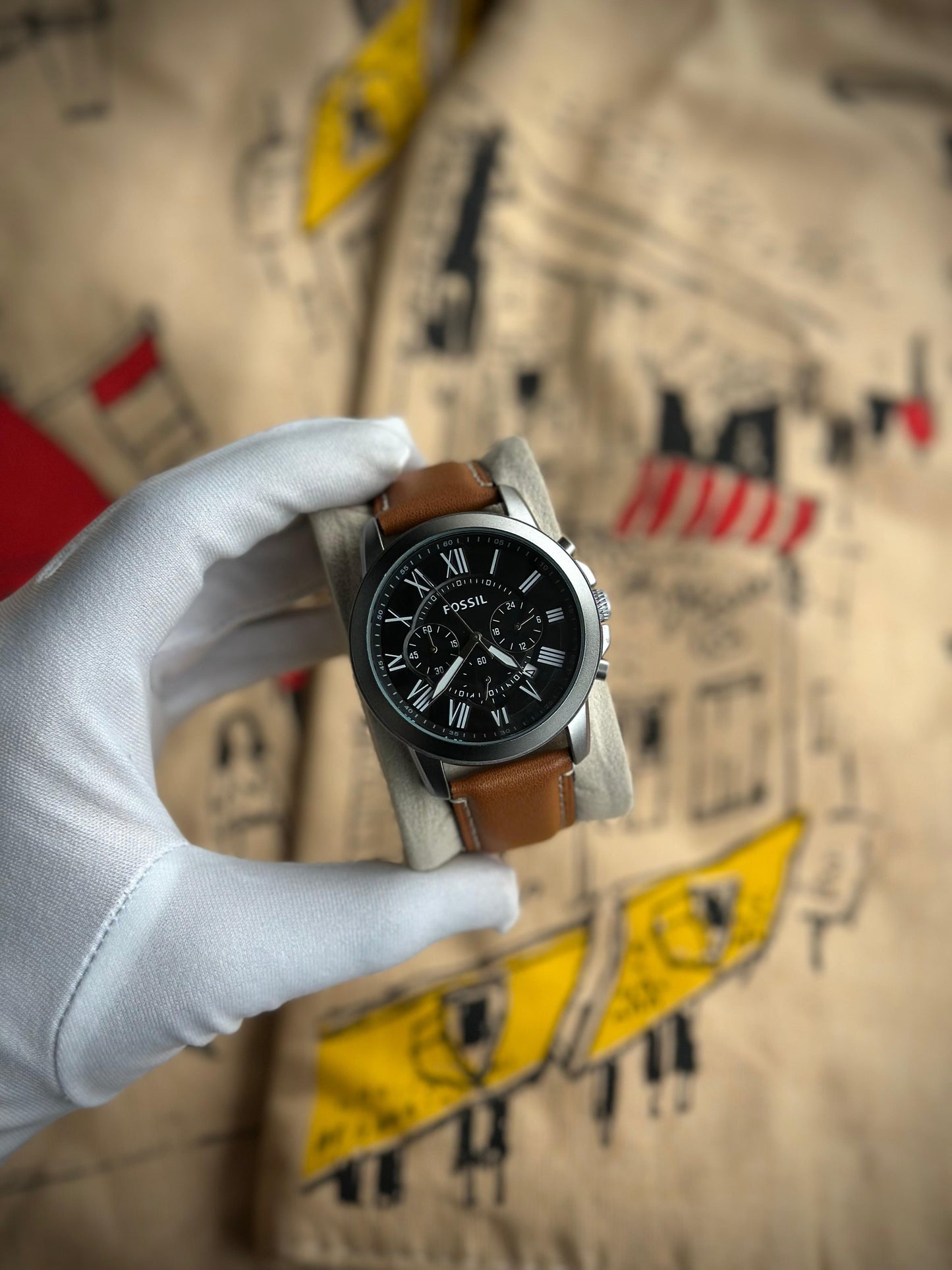 FOSSIL GRAND CHRONOGRAPH LEATHER