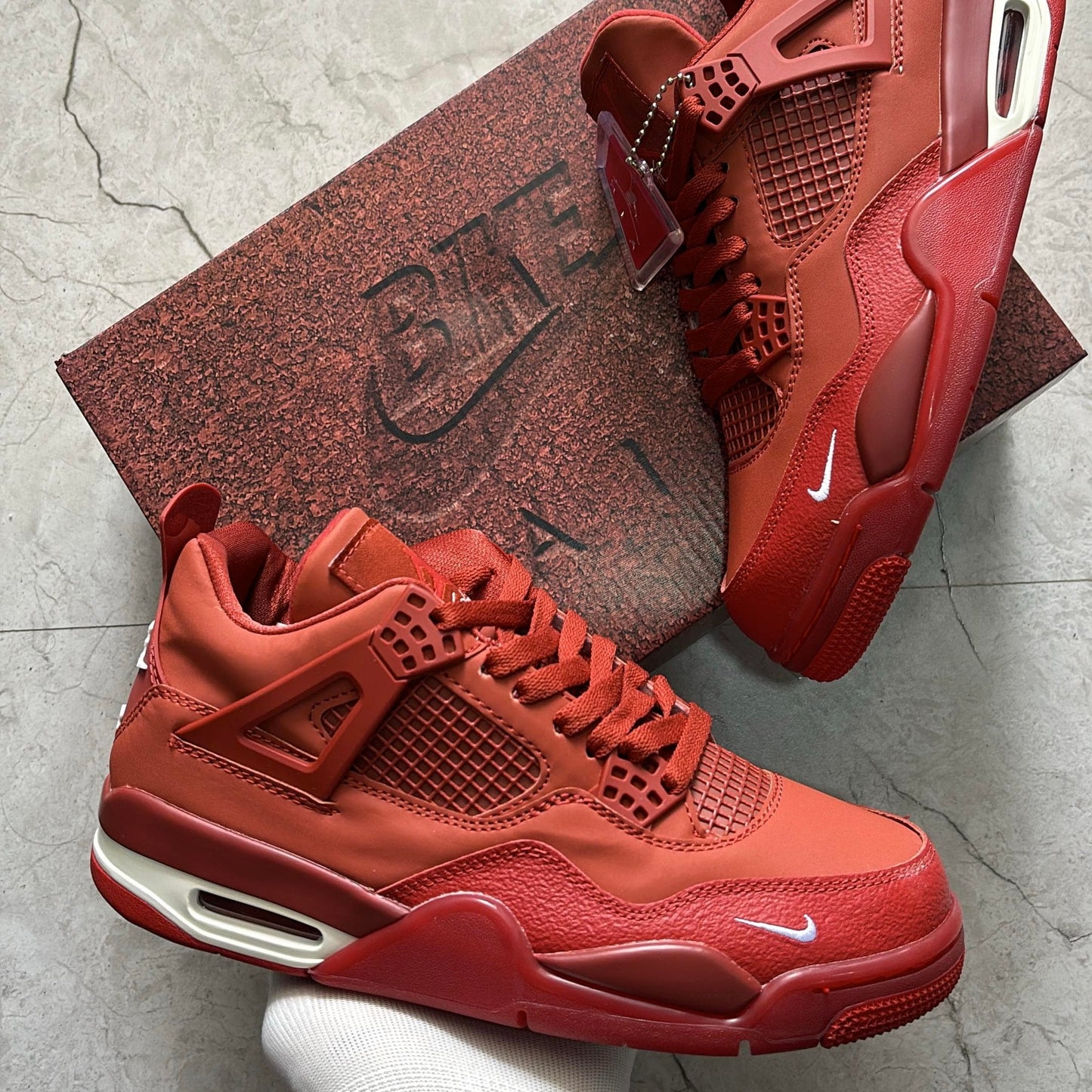 JORDAN RETRO 4 BRICK BY BRICK