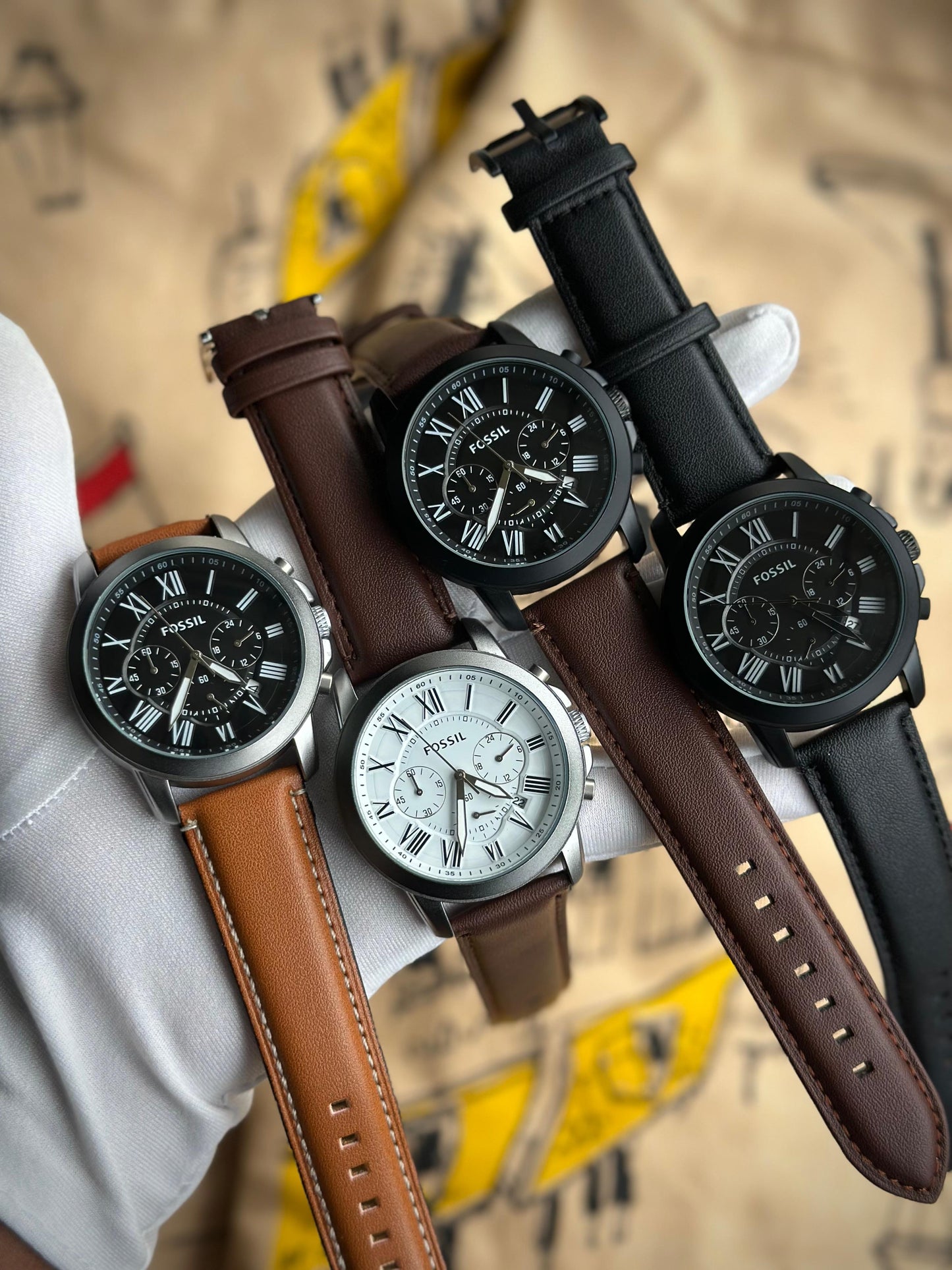 FOSSIL GRAND CHRONOGRAPH LEATHER