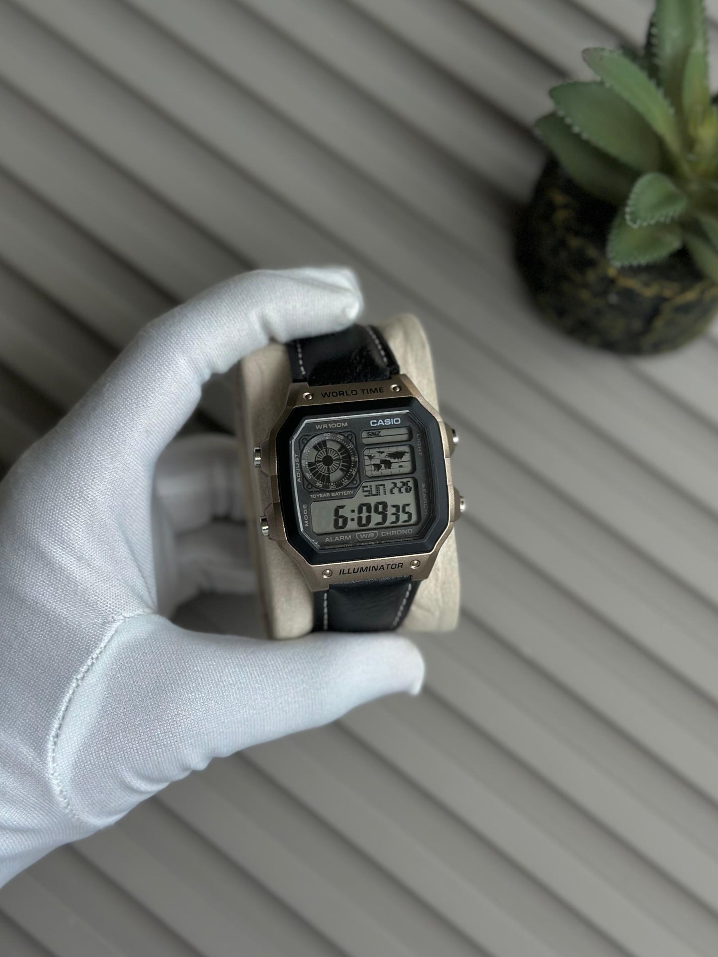 CASIO ILLUMINATOR LEATHER STRAP